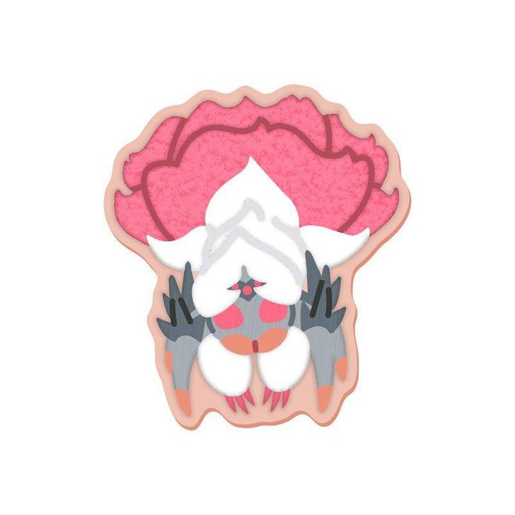 Capcom Mon Defo Sagala Embroidery Sticker Lala Barina (Monster Hunter)