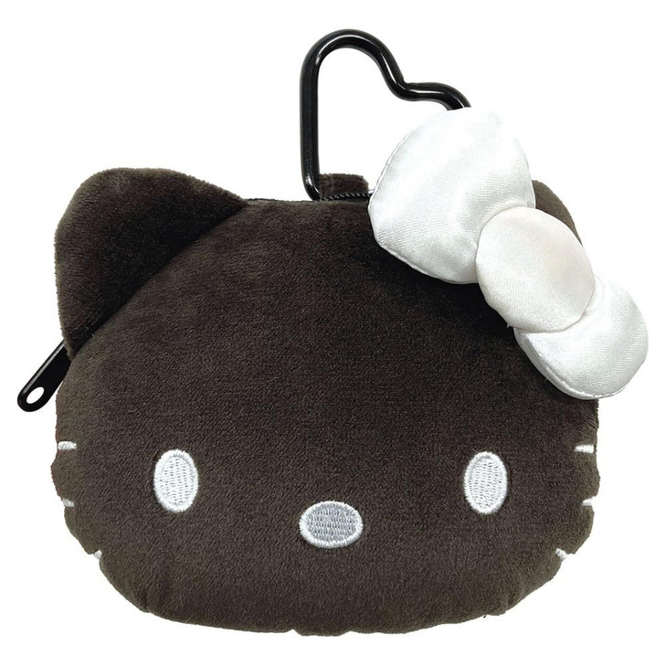 T's Factory Sanrio Plush Toy With Carabiner Fastener MC Kitty / Monochrome