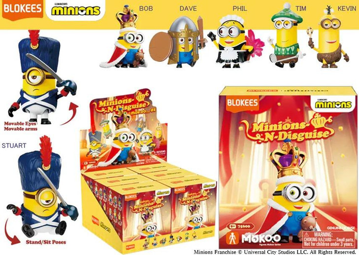 ミニオンズ☆　ENブラック Minions N Disguise Mokoo - Blokees Minions Collection (6