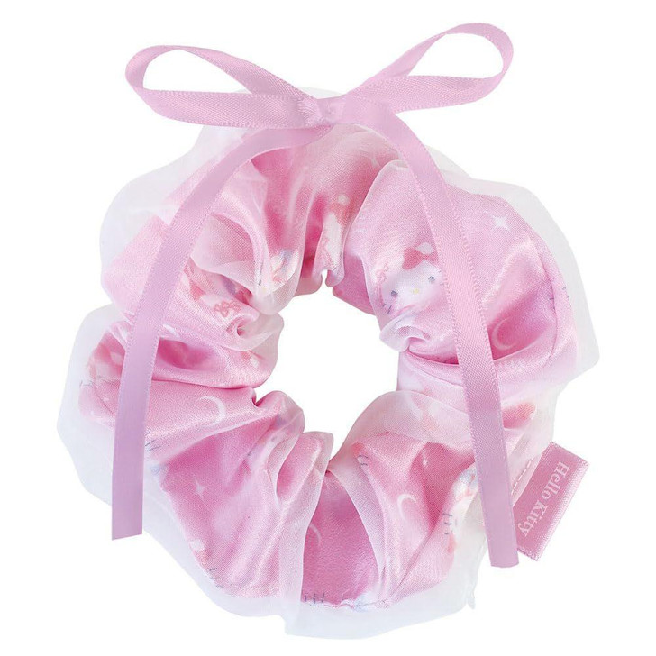  T's Factory Sanrio Hello Kitty Ribbon Layered Scrunchie Ballet Core 