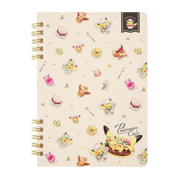  Pokemon Center Original B6 Ring Notebook Pokemon Cafe & Pikachu Sweets 