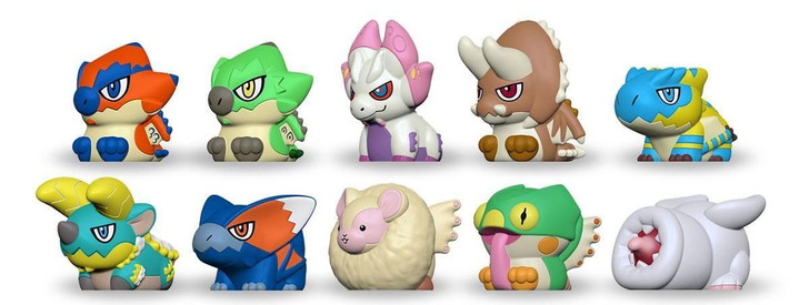  Capcom Figure Builder Finger Puppet Monster Hunter Vol.1 (Set Of 10) 