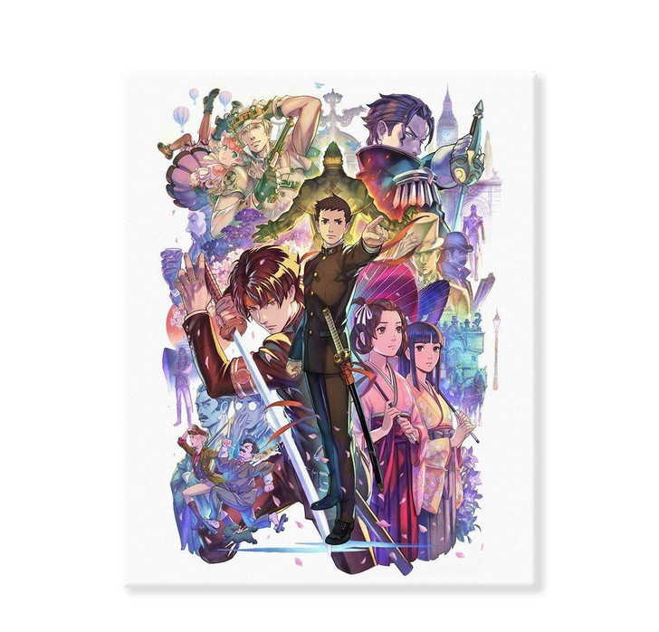 Capcom Great Ace Attorney 1&2 - The Adventure And Determination Of Naruhodo Ryunosuke - Main Visual Character Fine Board 