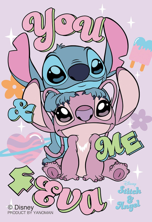Jigsaw Puzzle You & Me / Stitch & Angel (70 Pieces)