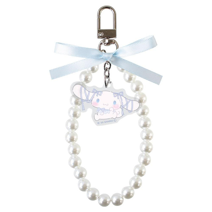 T's Factory Sanrio Ribbon Pearl Keychain Ballet Core / Cinnamoroll