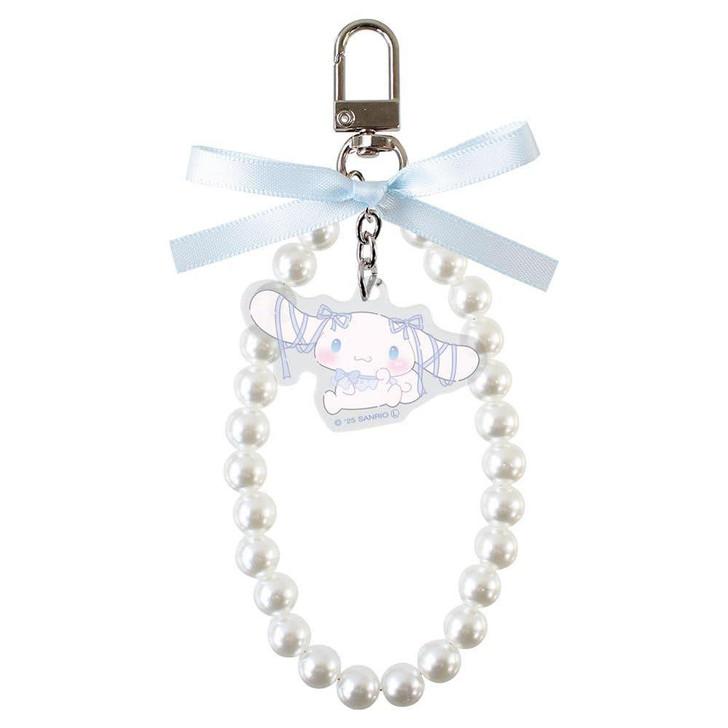  T's Factory Sanrio Ribbon Pearl Keychain Ballet Core / Cinnamoroll 