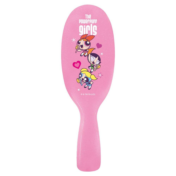 T's Factory Powerpuff Girls Handle Attached Smooth Hair Brush Pink