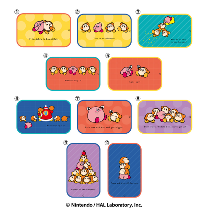 Heart Kirby Play With Waddle Dee Slide Cans BOX (10pcs)