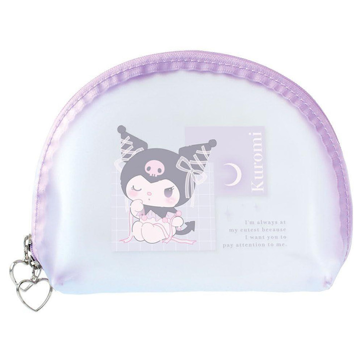  T's Factory Sanrio Clear Mat Pouch Ballet Core / Kuromi 