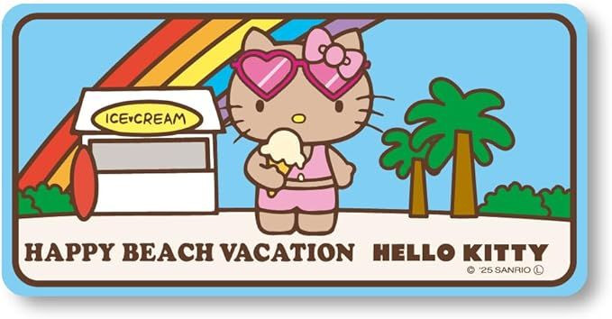 Other Hello Kitty Happy Beach Day Number Plate Magnet BL