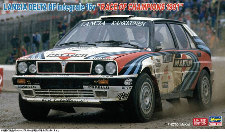 Hasegawa 1/24 Lancia Delta HF integrale 16v Race of Champions 1991 Plastic Model