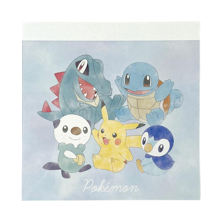  Pokemon Center Original Mini Memo C (Pikachu & Water Type) 