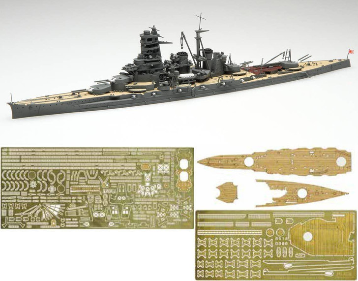 Fujimi 1/700 IJN Battleship Kirishima (Start of War) Special Edition (w/Etched Parts And Deck Stickers) Plastic Model
