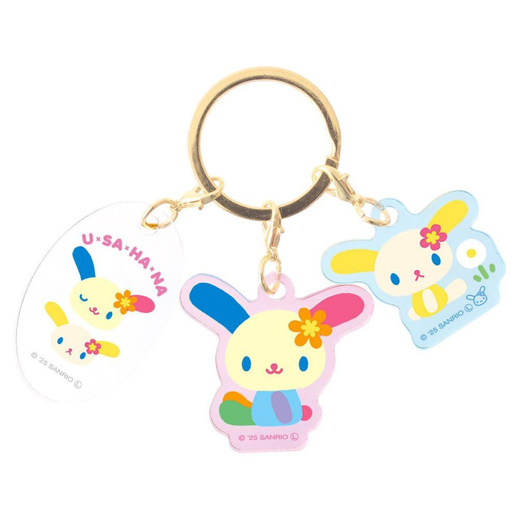 T's Factory Sanrio 3 Charm Key Holder Usahana