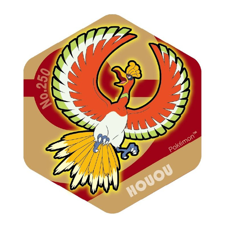 Pokemon Center Original Honeycomb Acrylic Magnet BIG Vol. 4 Ho-Oh