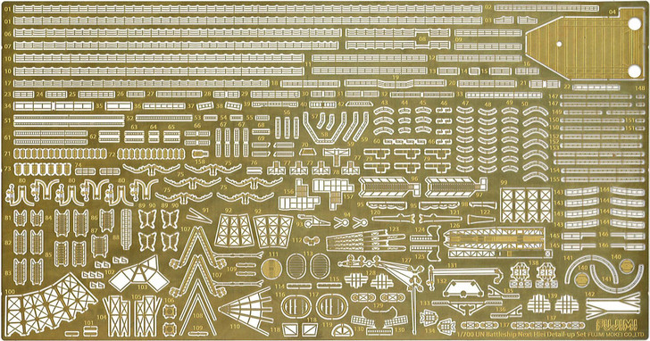 Fujimi 1/700 Warship NEXT Japanese Battleship Hiei Genuine Etching Parts