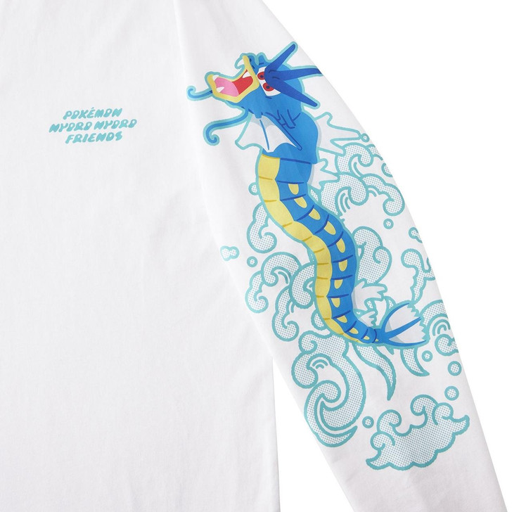  Pokemon Center Original Long T-Shirt Pokemon Nyoro Nyoro Friends Gyarados Taki Nobori Free 