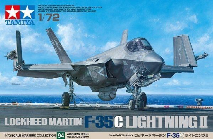  Tamiya 60794 1/72 Lockheed Martin F-35C Lightning II Plastic Model 