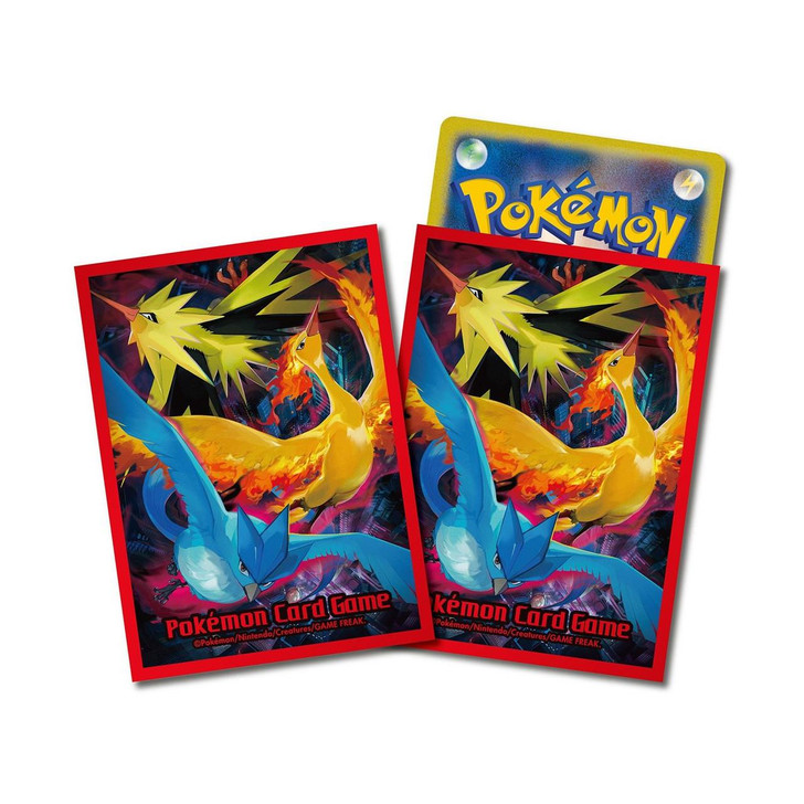 Pokemon Center Original Pokemon Card Game TCG Deck Sleeves Moltres & Zapdos & Articuno [Red] 