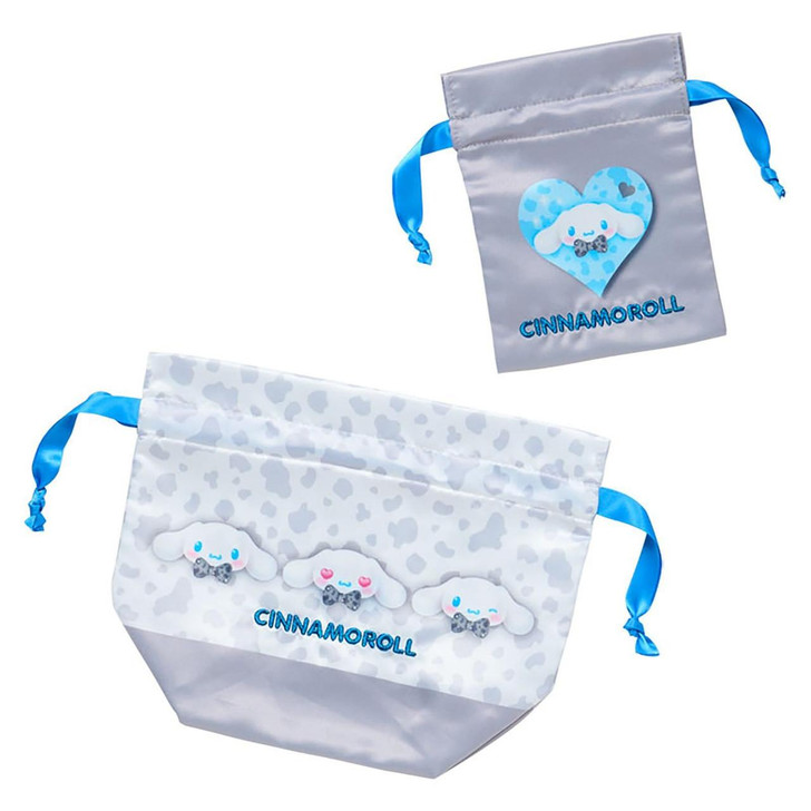  Sanrio Cinnamoroll Drawstring Bag Set (Monotone Animal) Polyester 071731 