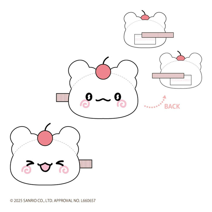  TCP Hanamaru Ghost Plush Hair Clip Hanamaru Ghost 