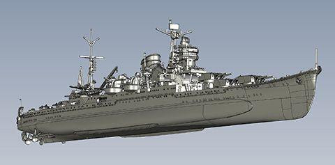 1/700 Imperial Navy Series Japanese Navy Heavy Cruiser Ibuki Full