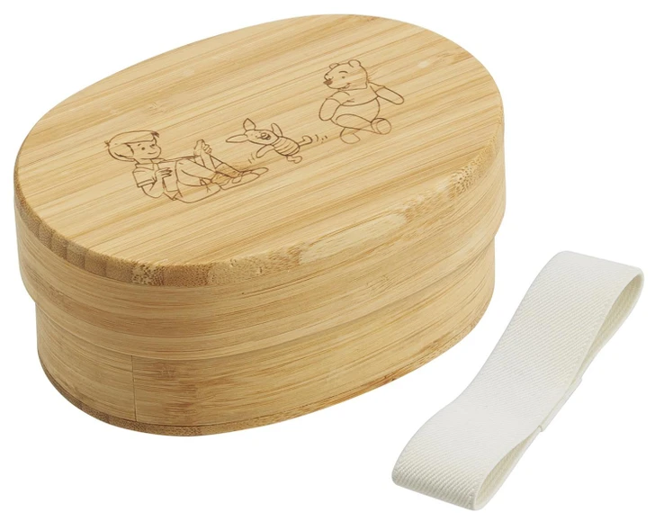 Skater Pooh Bamboo Lunch Box 400 Milliliters