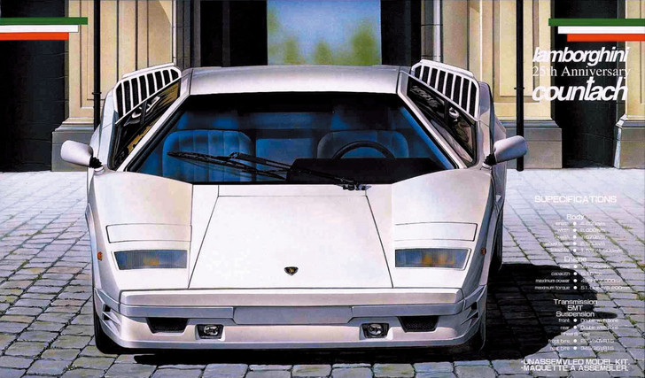Fujimi EM13 Countach 25th Anniversary 1/24 Scale Kit (4968728082776)
