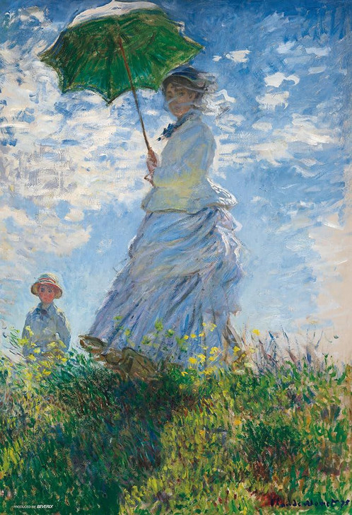 Jigsaw Puzzle A woman with a parasol taking a walk (1000 Pieces)