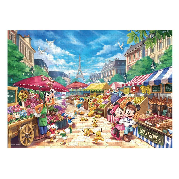 Jigsaw Puzzle The hustle and bustle of the market (500 Pieces)