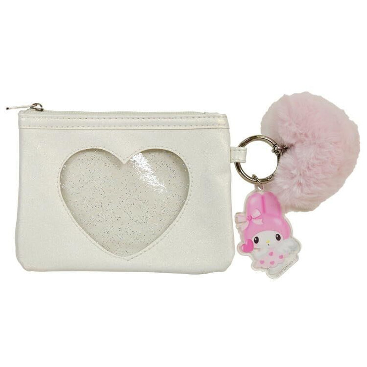 Sun Art White Sanrio Pouch With Angel Heart