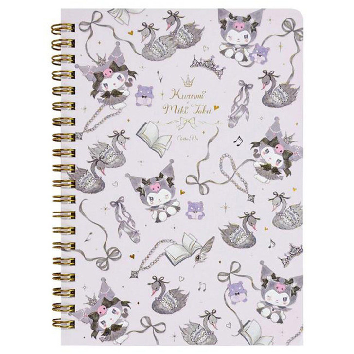 Miki Takei Sanrio B6 Ring Notebook KU Black Swan