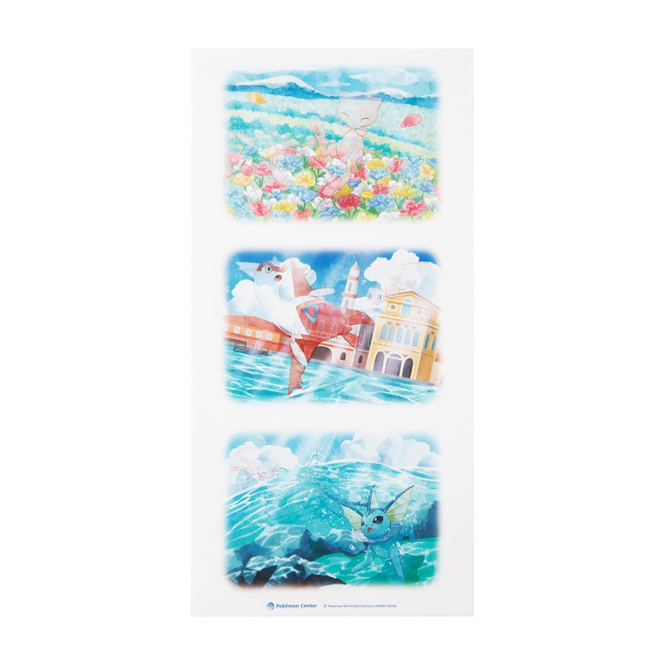 Pokemon Center Original Wall Sticker Invisible To Me Mew Latias Vaporeon