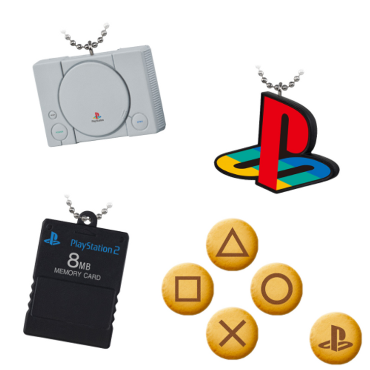 Bandai Candy PlayStation Biscuits With A Miniature Charm Box (10pcs)