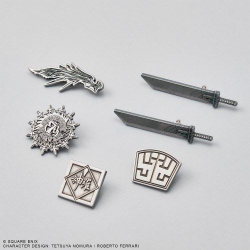 Square Enix Final Fantasy VII Rebirth Mini-metal Pin Badge 6Pack Box