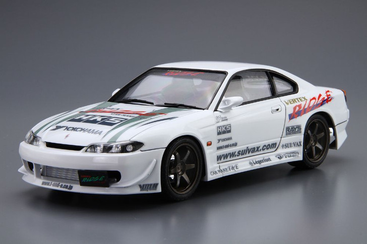 Aoshima The Tuned Car 1/24 VERTEX S15 Silvia 1999 Nissan Plastic Model (Renewal)