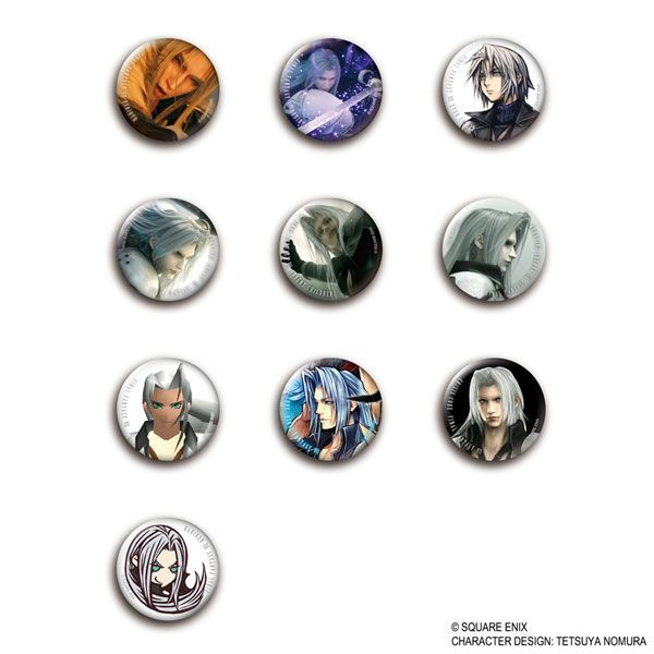 Square Enix Can Badge Collection Sephiroth 1Box 10pcs (Final Fantasy VII) Vol. 2