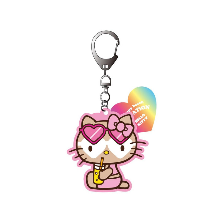 Hello Kitty Happy Beach Day Key Ring Mint