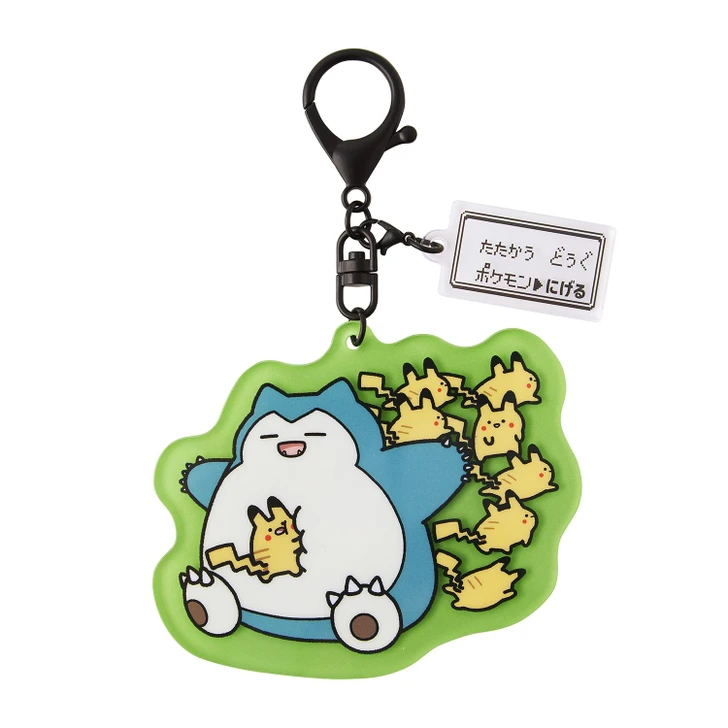 Pokemon Center Original Acrylic Keychain Escape Pikachu Snorlax