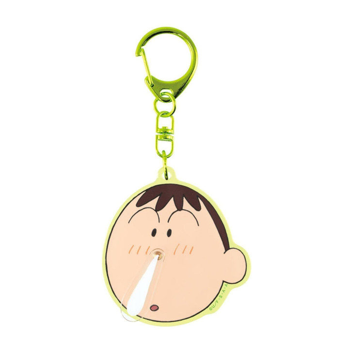 T's Factory Crayon Shin Chan Runny Nose Swirl Key Holder Face