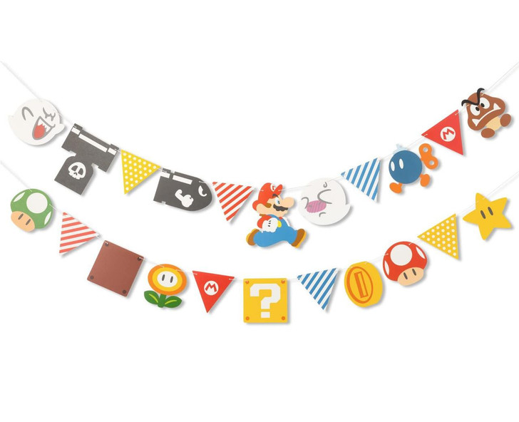  Nintendo Super Mario Home And Party Garland Character And Item Straight Shape With Two Garland Strings 