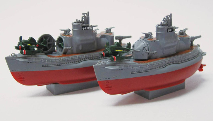  Fujimi Chibi Maru Fleet I-400-class submarine Set Of 2 Special Edition (Includes Etched Parts And Wooden Deck Stickers) Plastic Model 