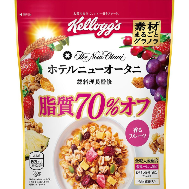 Whole Ingredient Granola 70% Less Fat 380g Kellogg's Japan - Regular Use