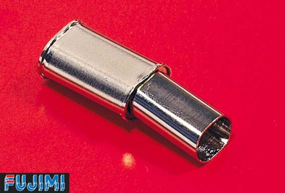 Fujimi Metal Muffler 12 Oval Muffler 1/24 Scale (4968728110783)