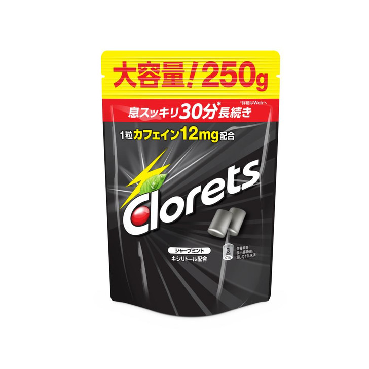 Clorets XP Sharp Mint Stand Pouch 250g Mondelez Japan - Gum