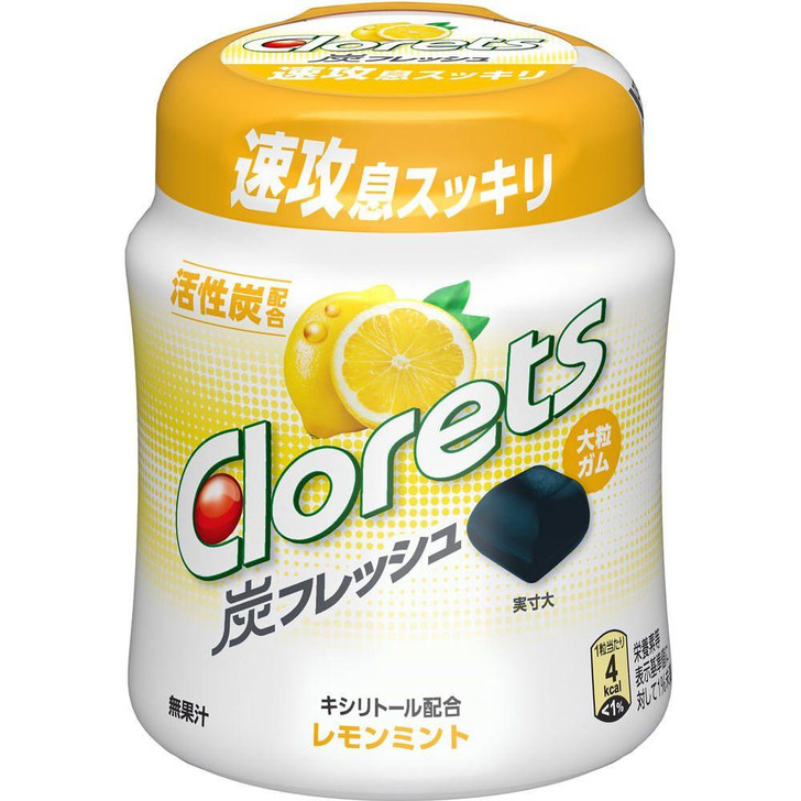  Clorets Charcoal Fresh Lemon Mint Bottle 112g - Gum 
