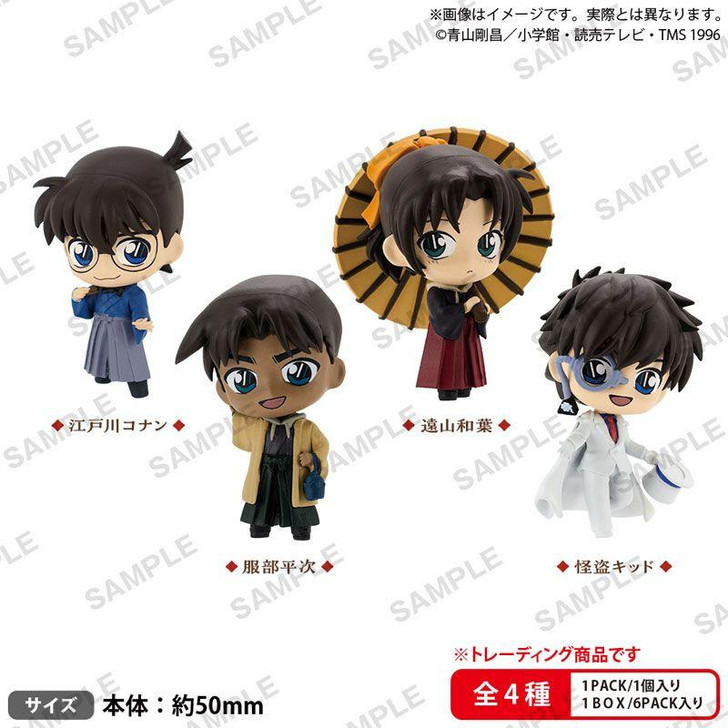  Bushi Road Creative Detective Conan Collection Figure RICH Japanese Western Fusion Complete BOX (6pcs) 