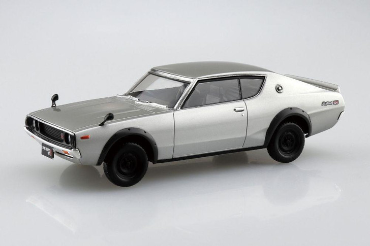 Aoshima RakuPla Snap Kit Nissan C110 Skyline GT-R (Silver) Plastic Model 