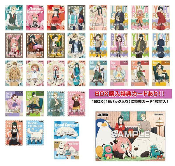  Ensky Spy X Family Clear Card Collection Gum Vol.4 First Press Limited Edition Box (16pcs) 