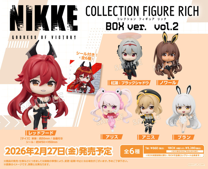 Bushi Road Creative Goddess of Victory: Nikke Collection Figure Rich Complete BOX vol.2 (8pcs)